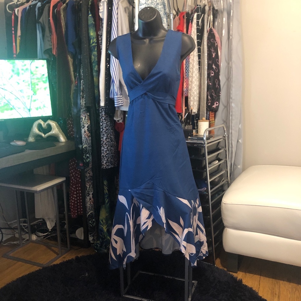 💜💚🔥Chickme large blue dress NWT 🌸💜🌹